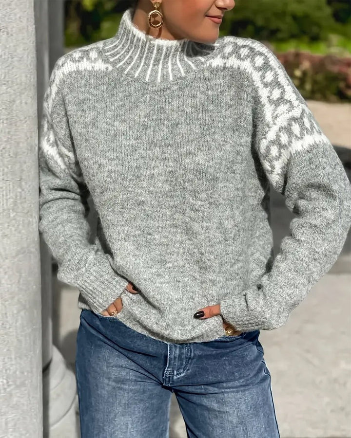 Claire Mode | Weicher Strickpullover mit Rollkragen für Damen