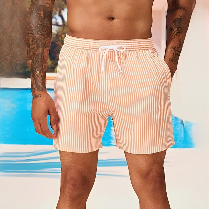 Leichter Herren-Badeshorts – Lockerer Schnitt mit Kordelzugbund