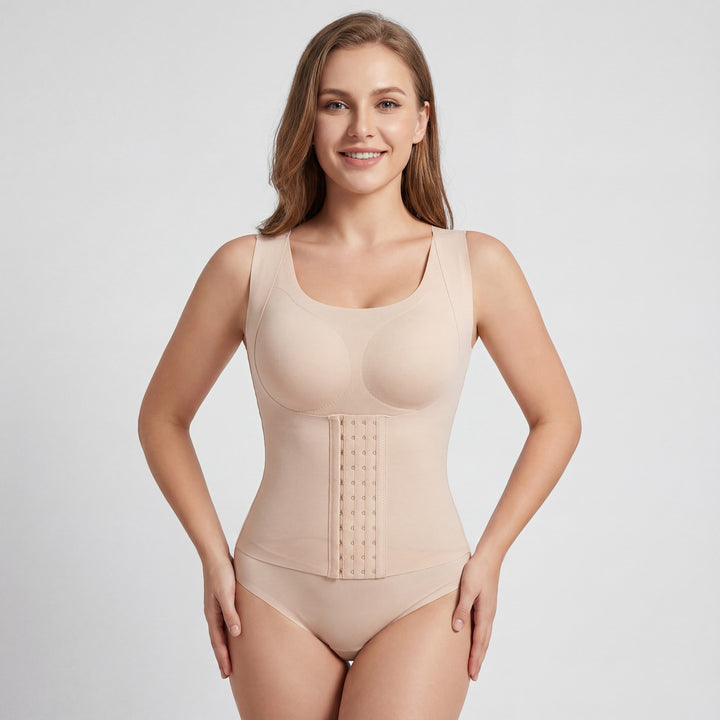 Canotta modellante da donna in nylon – Compressione forte effetto sagomante