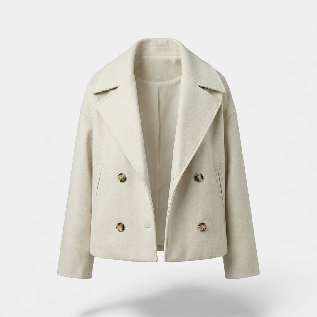 Riche | Cappotto corto incrociato donna in lana