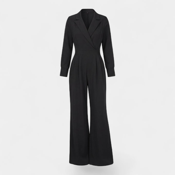 Combinaison tailleur femme en tissu – Taille ajustée coupe large