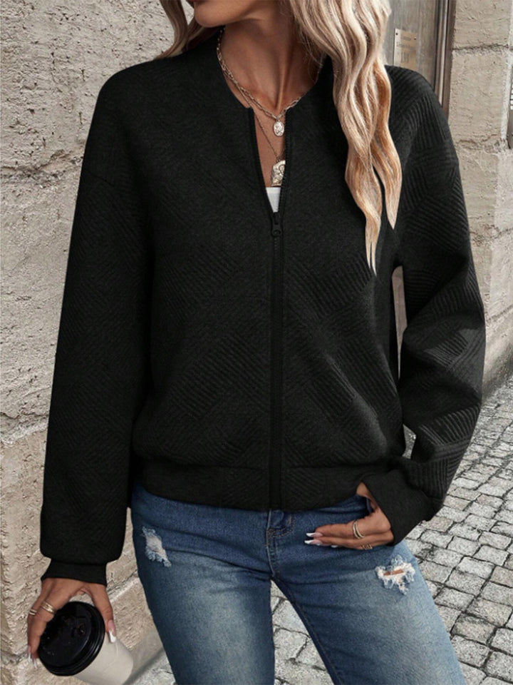 Cardigan Femme Maille – Manches Longues &amp; Zippée Moderne
