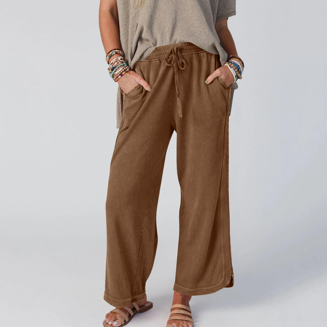 Wide Cotton Pants for Women – Relaxed Fit High Waist