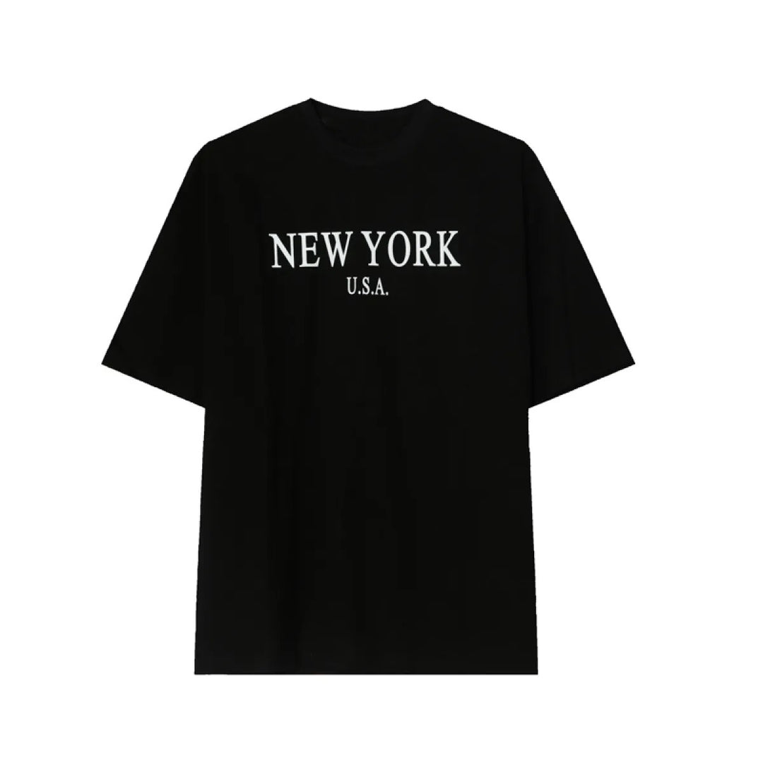Men's Letter Print T-Shirt – Relaxed Fit