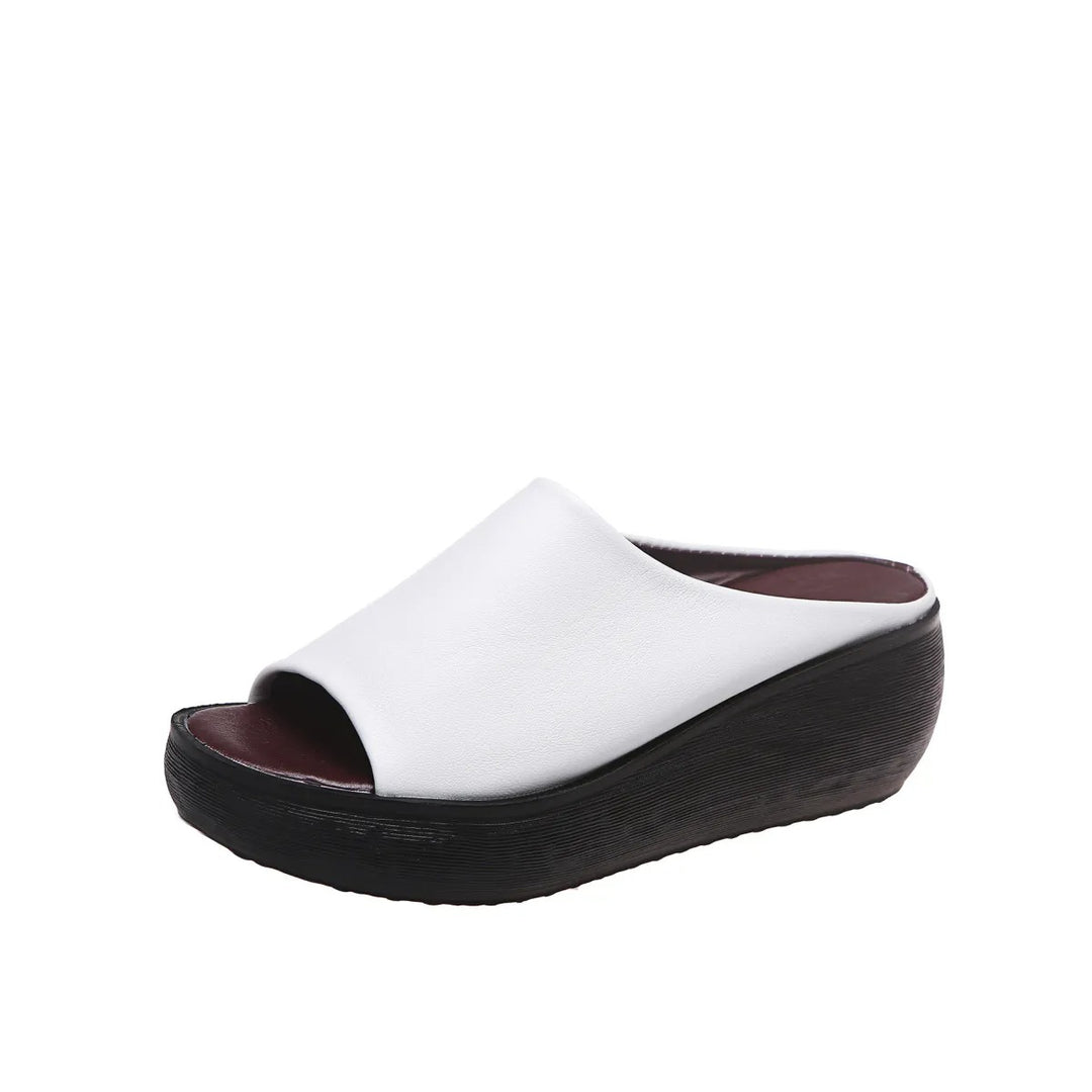 Women's Platform Wedge Sandals – Thick Heel Mule