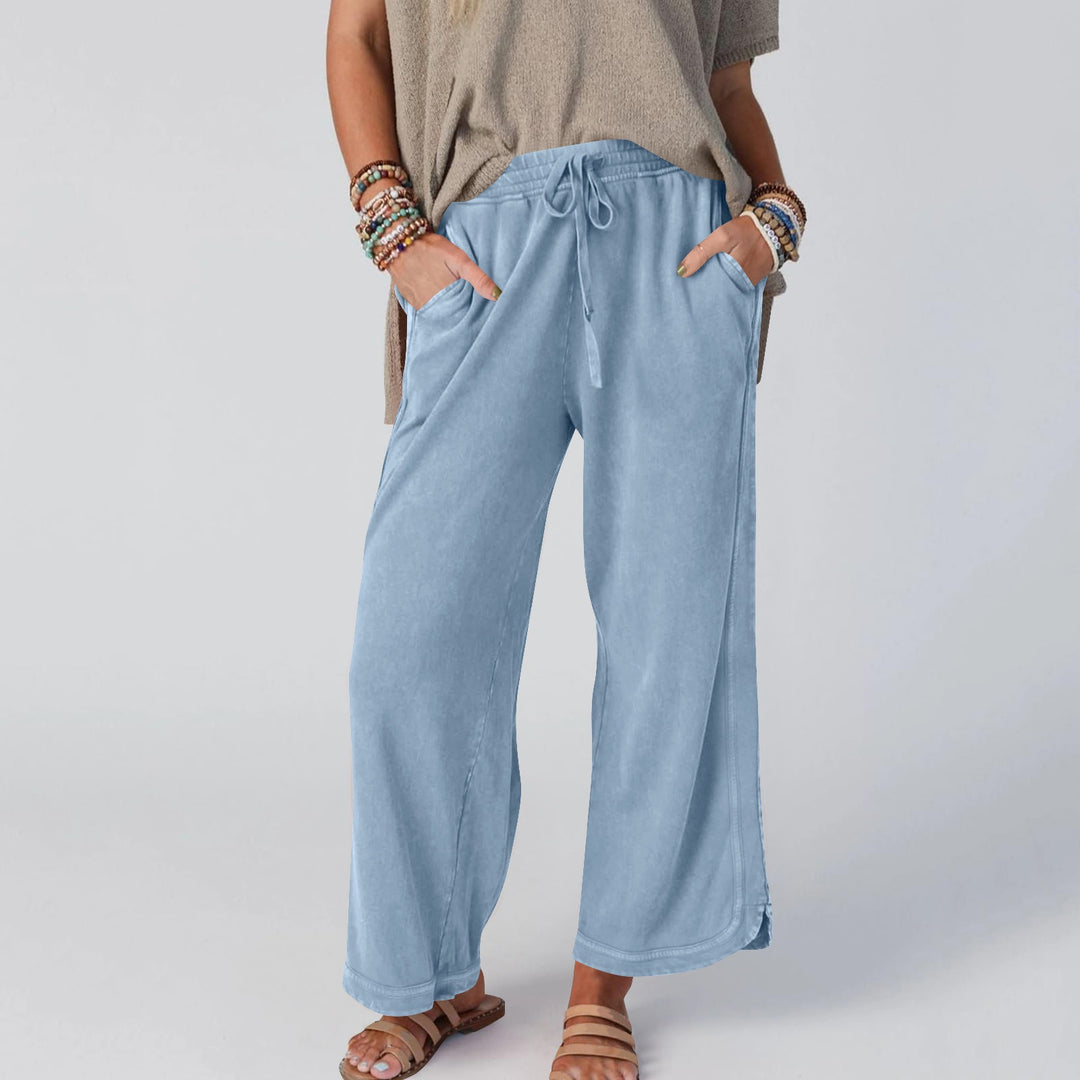 Wide Cotton Pants for Women – Relaxed Fit High Waist