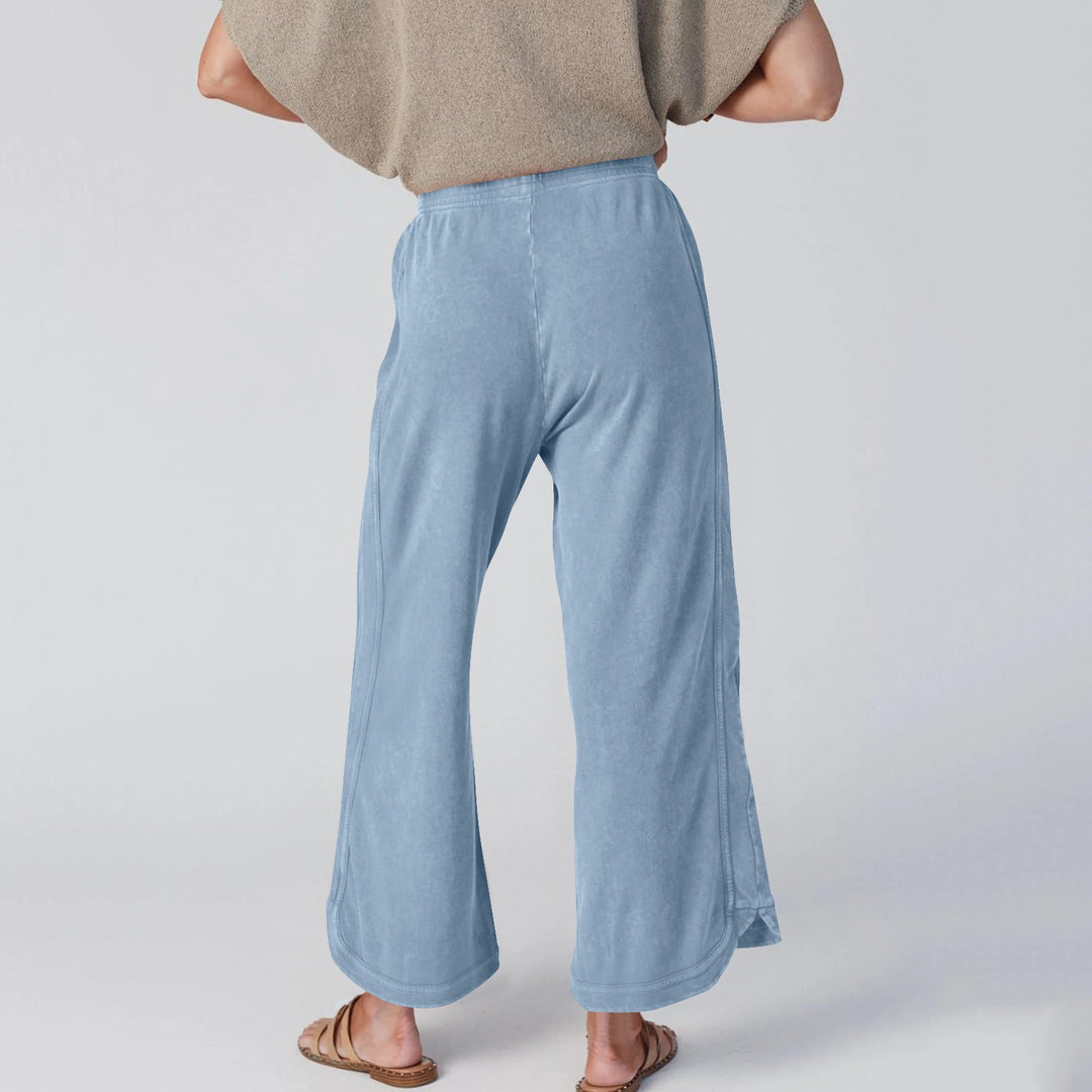 Wide Cotton Pants for Women – Relaxed Fit High Waist