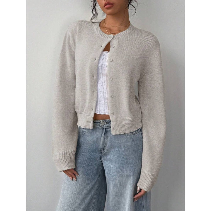 Cardigan Femme en Maille – Coupe Slim Courte