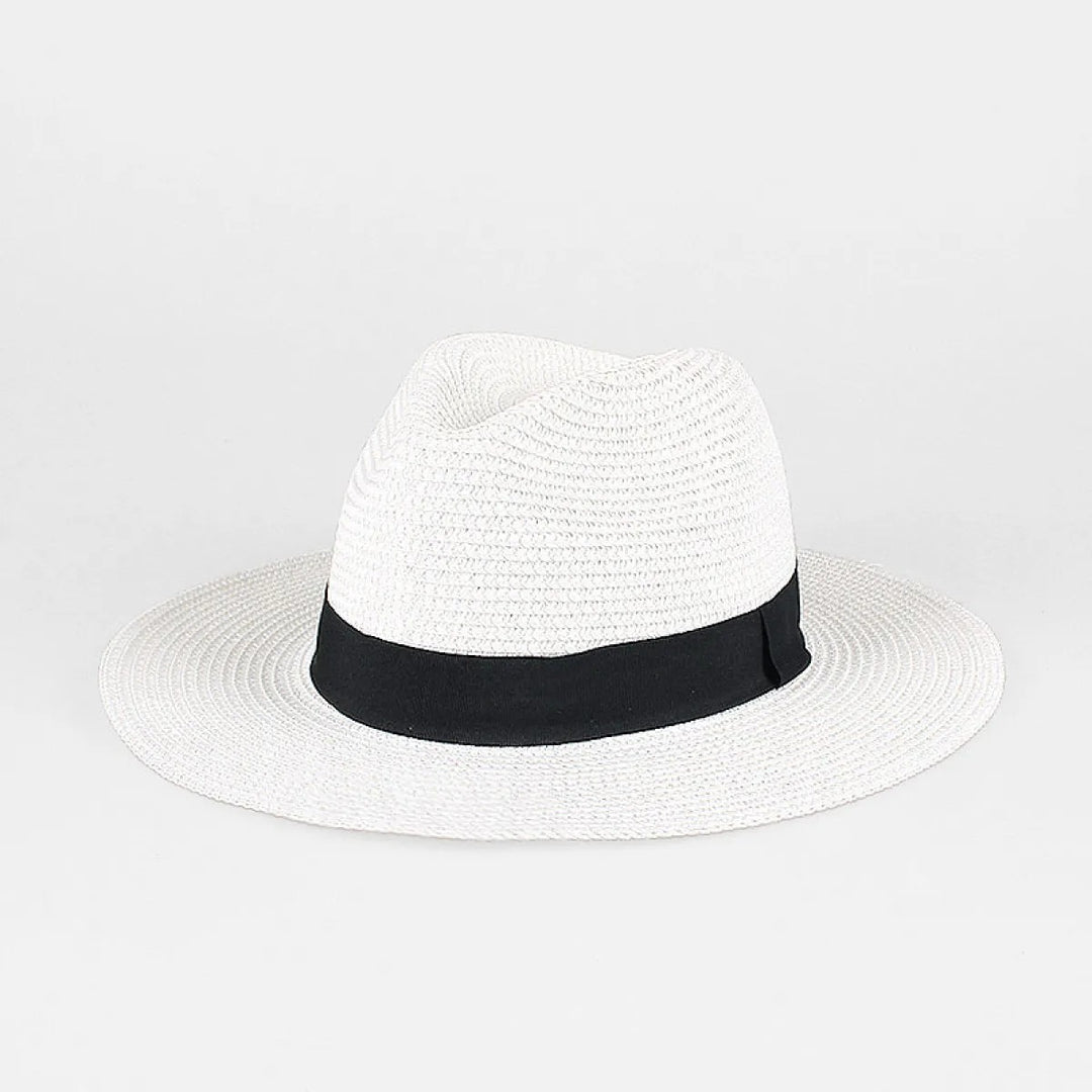 Unisex Sonnenhut mit breiter Krempe – leichter Strohhut Panama
