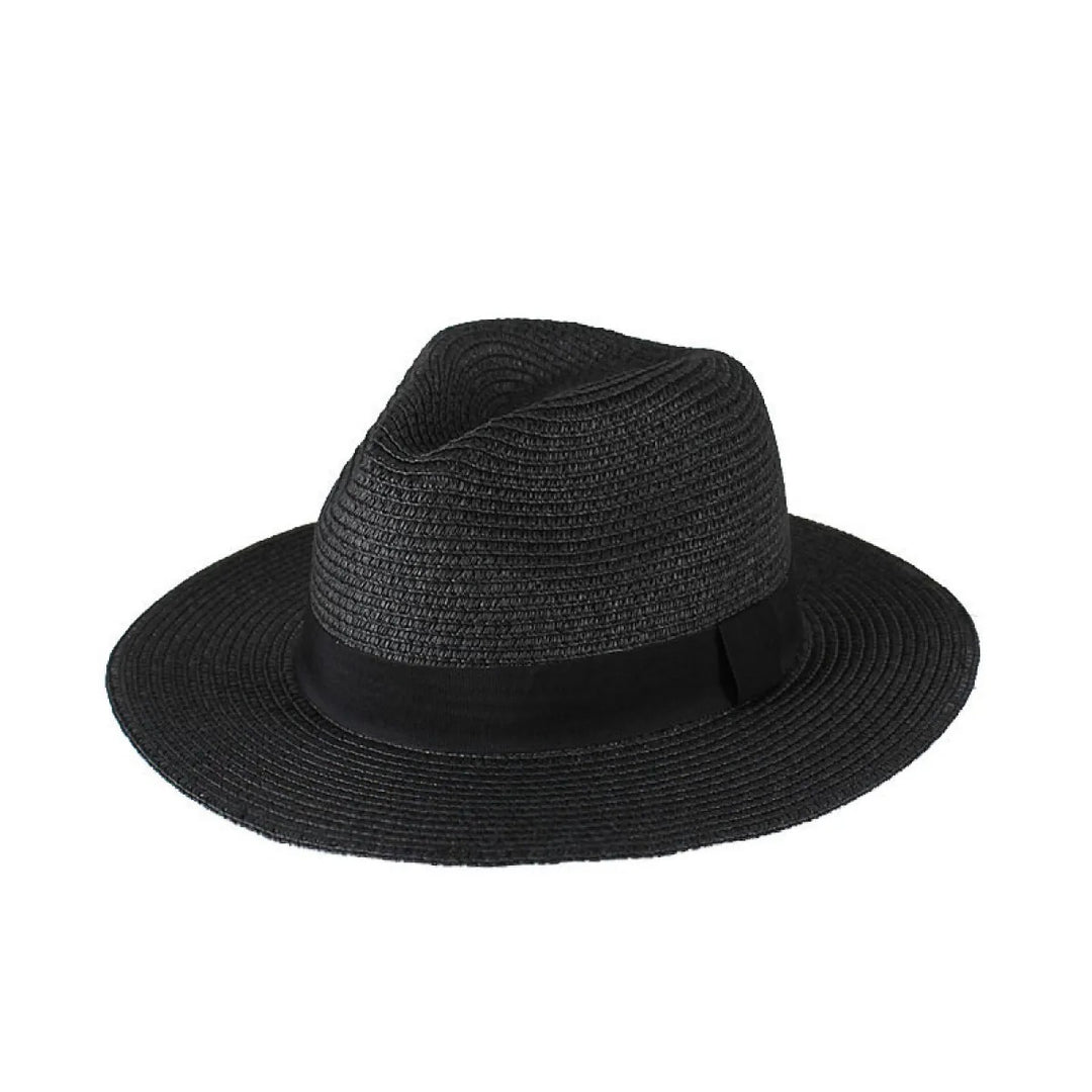 Unisex Sonnenhut mit breiter Krempe – leichter Strohhut Panama