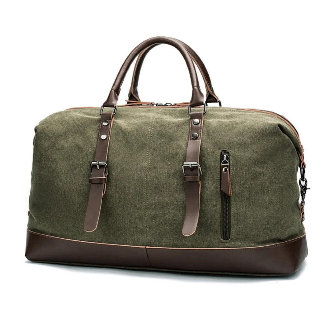 Reisetasche für Herren aus Segeltuch – Strukturierte Duffle Bag mit großem Fassungsvermögen
