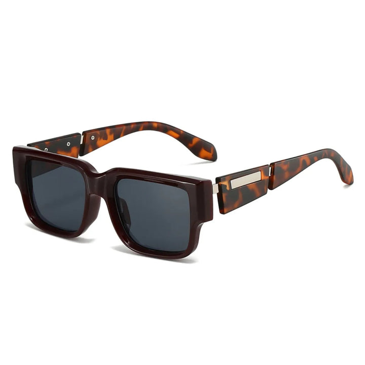 Women's Oversized Square Sunglasses – Metal Hinge