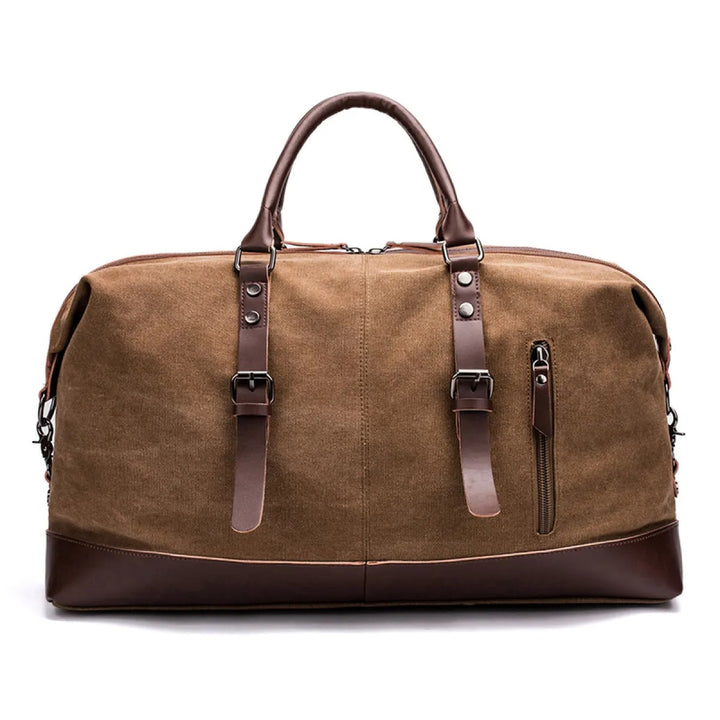 Reisetasche für Herren aus Segeltuch – Strukturierte Duffle Bag mit großem Fassungsvermögen