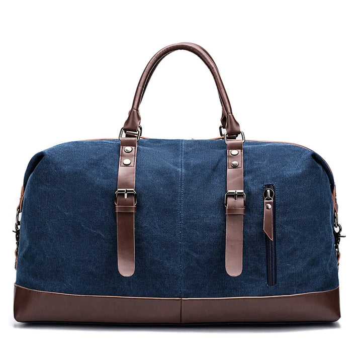 Reisetasche für Herren aus Segeltuch – Strukturierte Duffle Bag mit großem Fassungsvermögen
