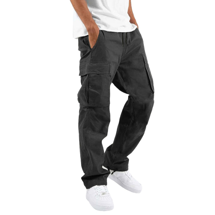 Pantaloni Uomo in Cotone Misto – Taglio Casual con Tasche Multiple