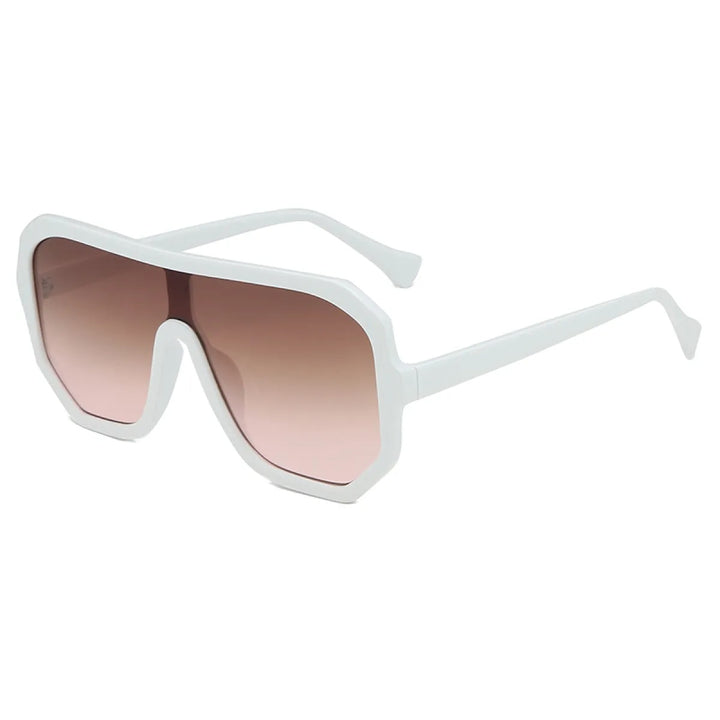 Unisex Oversize Sonnenbrille im quadratischen Design – Acetatgestell UV400