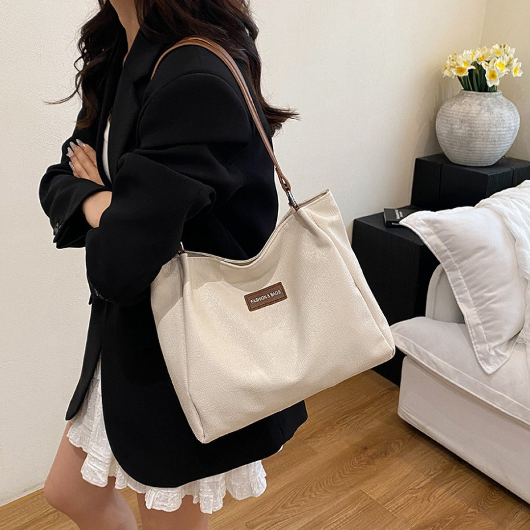 Women's Large Capacity Tote Bag – Elegant Everyday Shoulder Strap