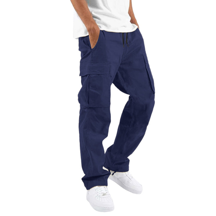 Pantaloni Uomo in Cotone Misto – Taglio Casual con Tasche Multiple