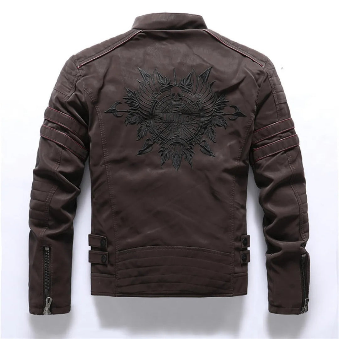 Vegane Herren-Blousonjacke – Zippjacke im strukturierten Stil