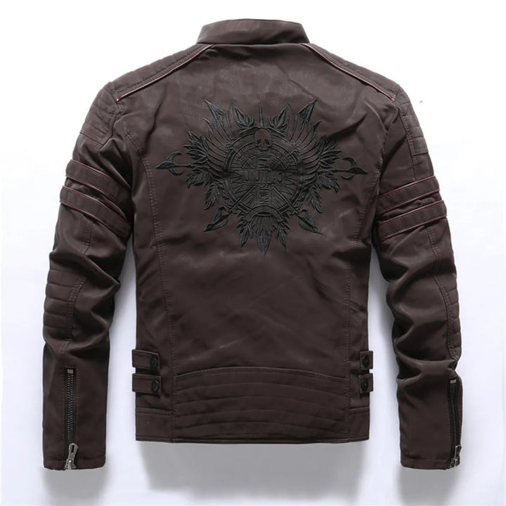 Vegane Herren-Blousonjacke – Zippjacke im strukturierten Stil