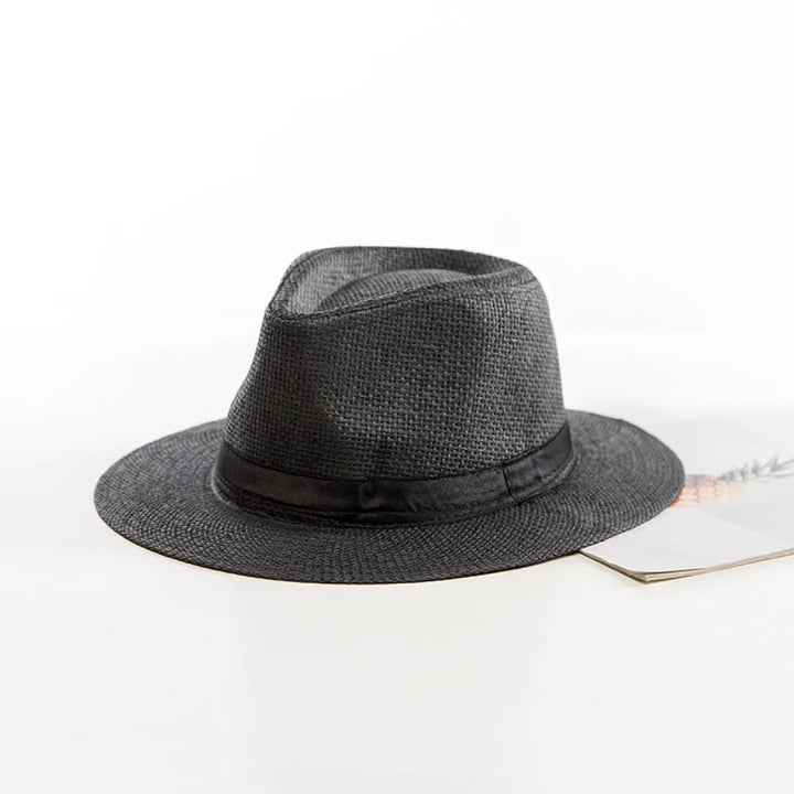 Women's Straw Hat Jazz – Casual Beach Style with Structured Brims