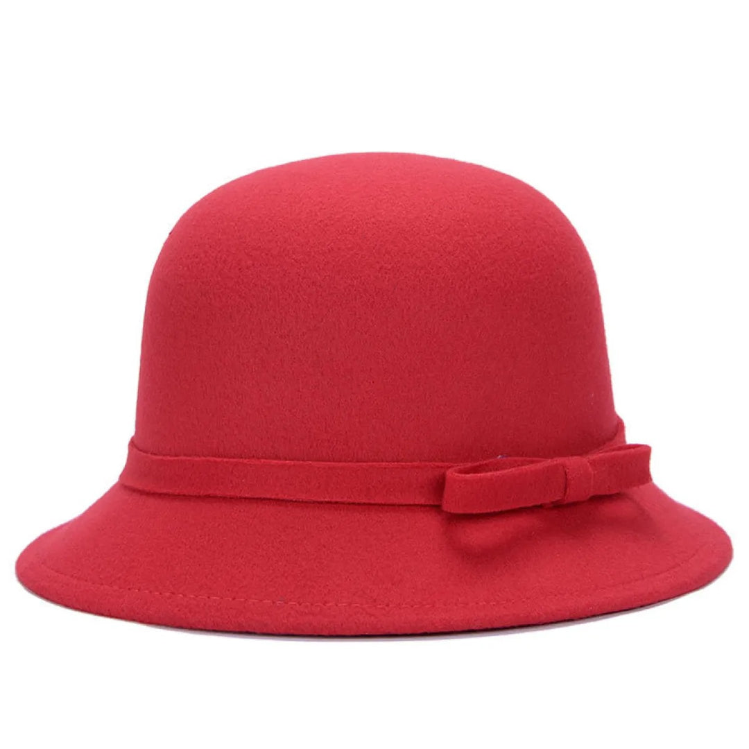 Vintage Glockenhut für Damen – Elegantes Schleifendetail