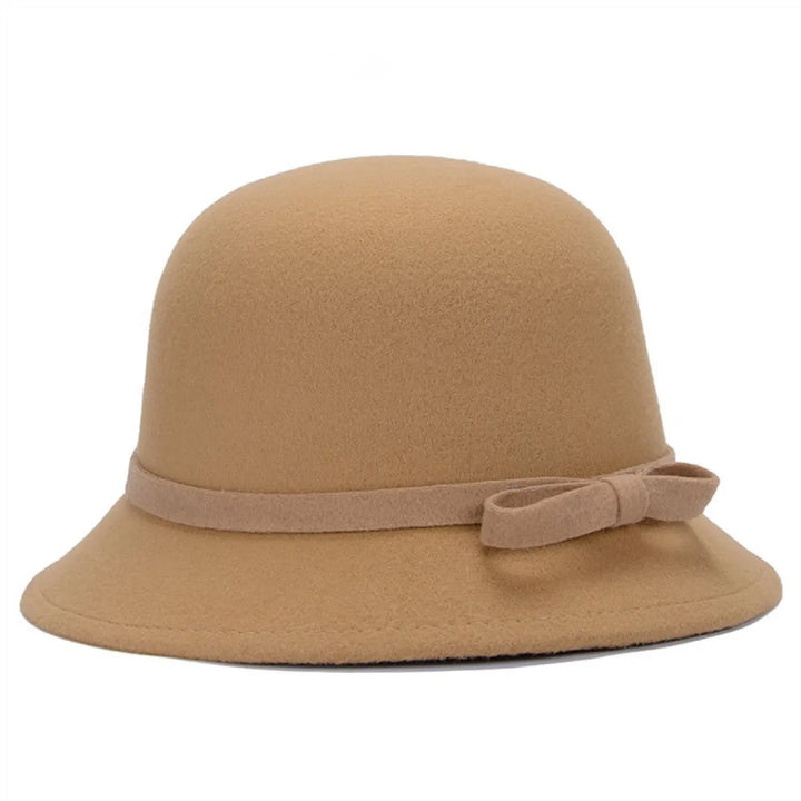 Vintage Glockenhut für Damen – Elegantes Schleifendetail