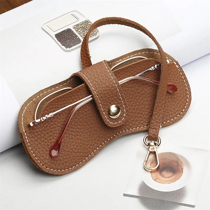 Borsa per Occhiali Donna in Pelle – Pochette da Polso Compatta