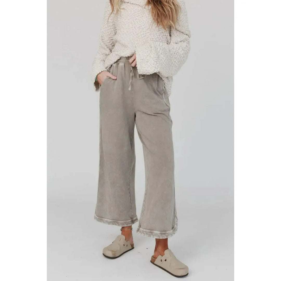 Wide Cotton Pants for Women – Relaxed Fit High Waist