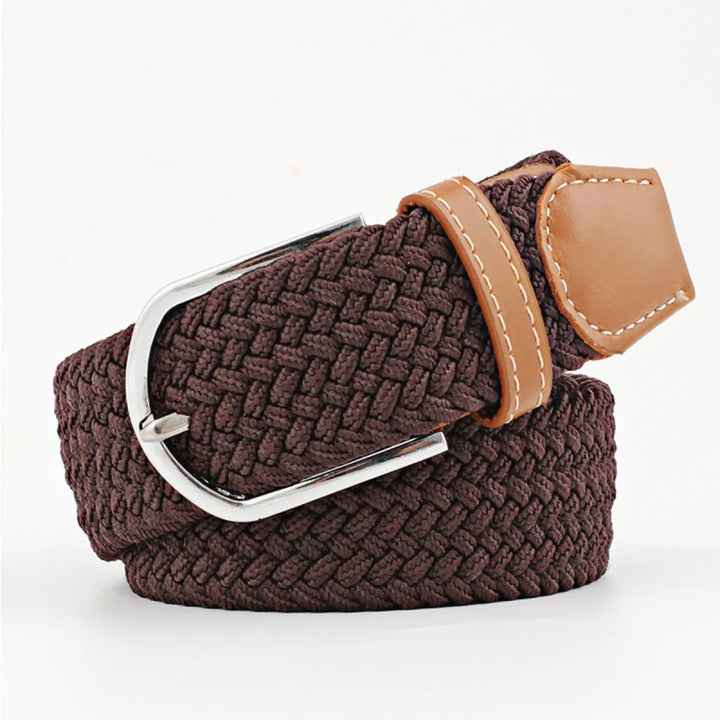 Ceinture Tressée Extensible – Boucle en Alliage Ajustable