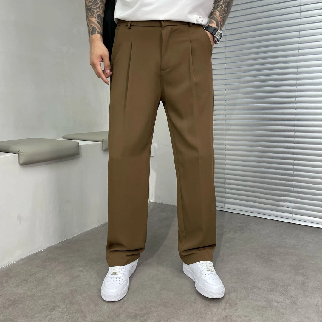 Herrenhose mit geradem, lässigem Schnitt aus Baumwolle – Leicht und casual