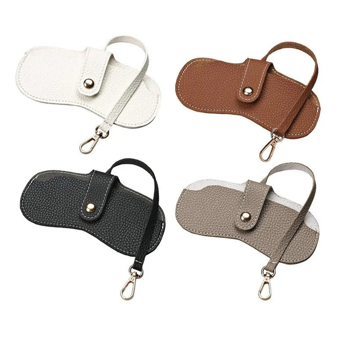 Borsa per Occhiali Donna in Pelle – Pochette da Polso Compatta