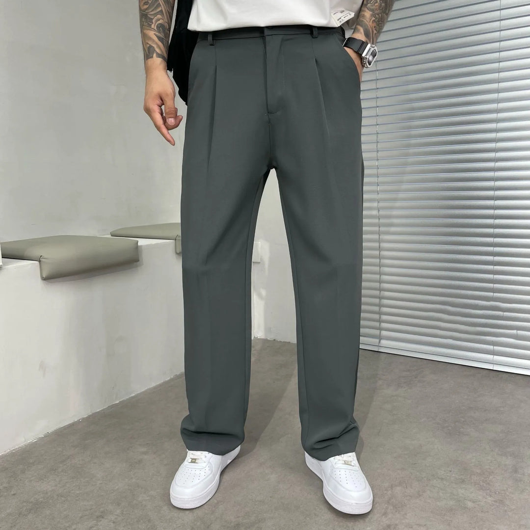 Herrenhose mit geradem, lässigem Schnitt aus Baumwolle – Leicht und casual