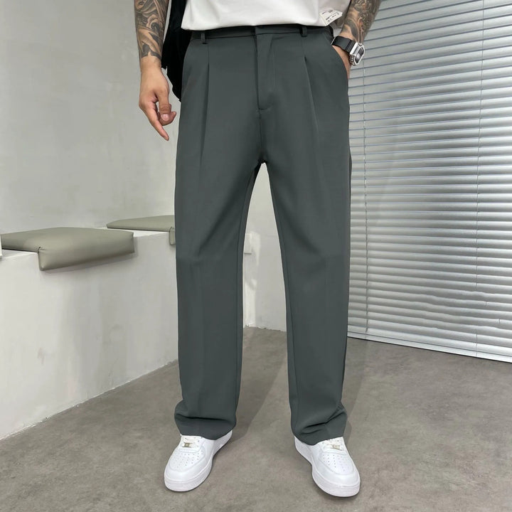 Herrenhose mit geradem, lässigem Schnitt aus Baumwolle – Leicht und casual