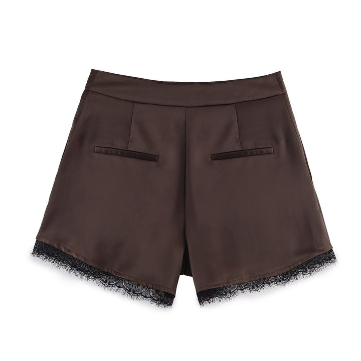 Short Women’s Lightweight Fabric – Delicate Lace Trim