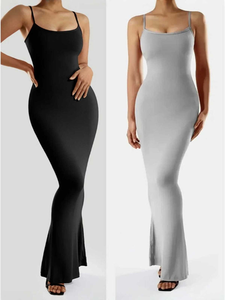 Maxi Bodycon Kjole til Kvinder – Tynde Stropper og Slank Silhuet
