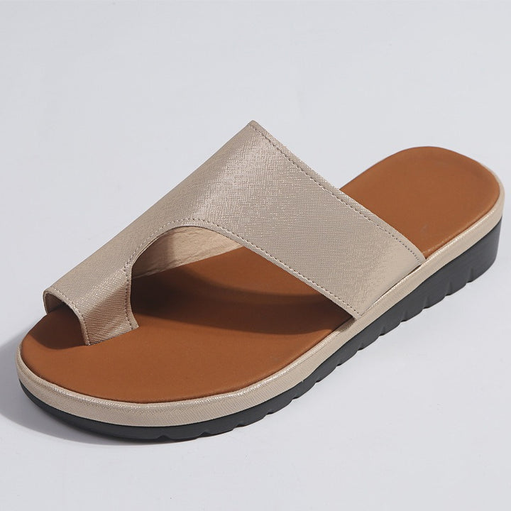 Damen Flache Sandalen – Dämpfende & Rutschfeste Sohle