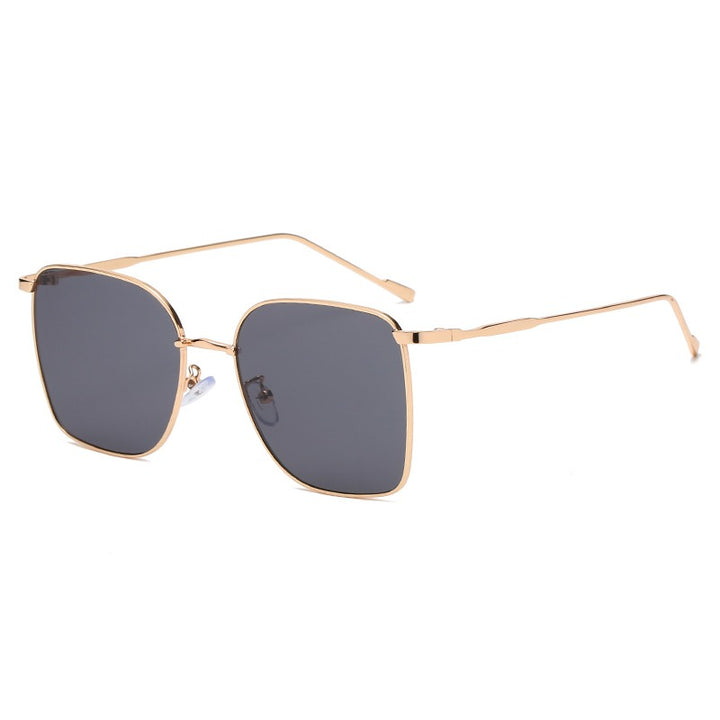 Women's Square Sunglasses – Lightweight Metal Frame and Tinted Lenses