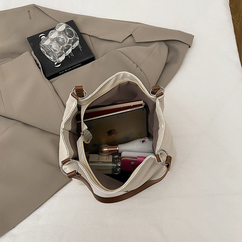 Women's Large Capacity Tote Bag – Elegant Everyday Shoulder Strap