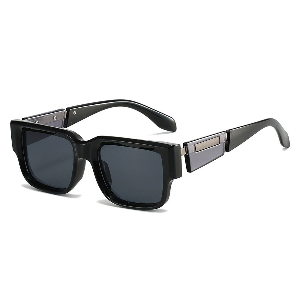 Women's Oversized Square Sunglasses – Metal Hinge