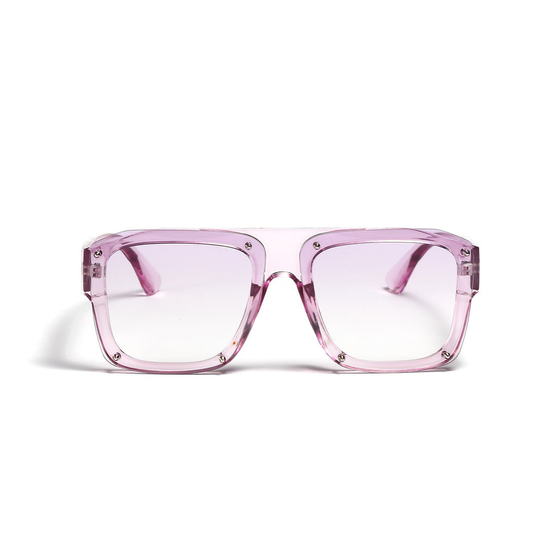 Unisex Oversize Quadratische Sonnenbrille – Leichter Rahmen mit getönten Gläsern