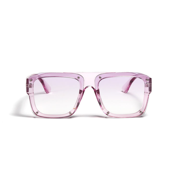 Unisex Oversize Quadratische Sonnenbrille – Leichter Rahmen mit getönten Gläsern