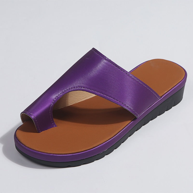 Damen Flache Sandalen – Dämpfende & Rutschfeste Sohle