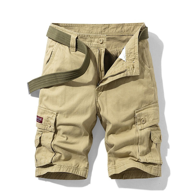 Pantaloncini Cargo Uomo in Cotone – Multi-Tasche Stile Workwear