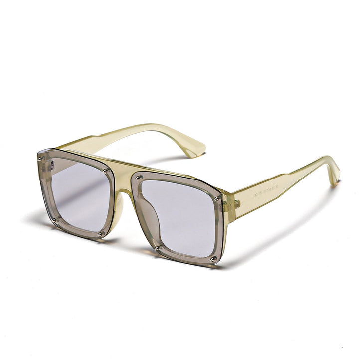 Unisex Oversize Quadratische Sonnenbrille – Leichter Rahmen mit getönten Gläsern