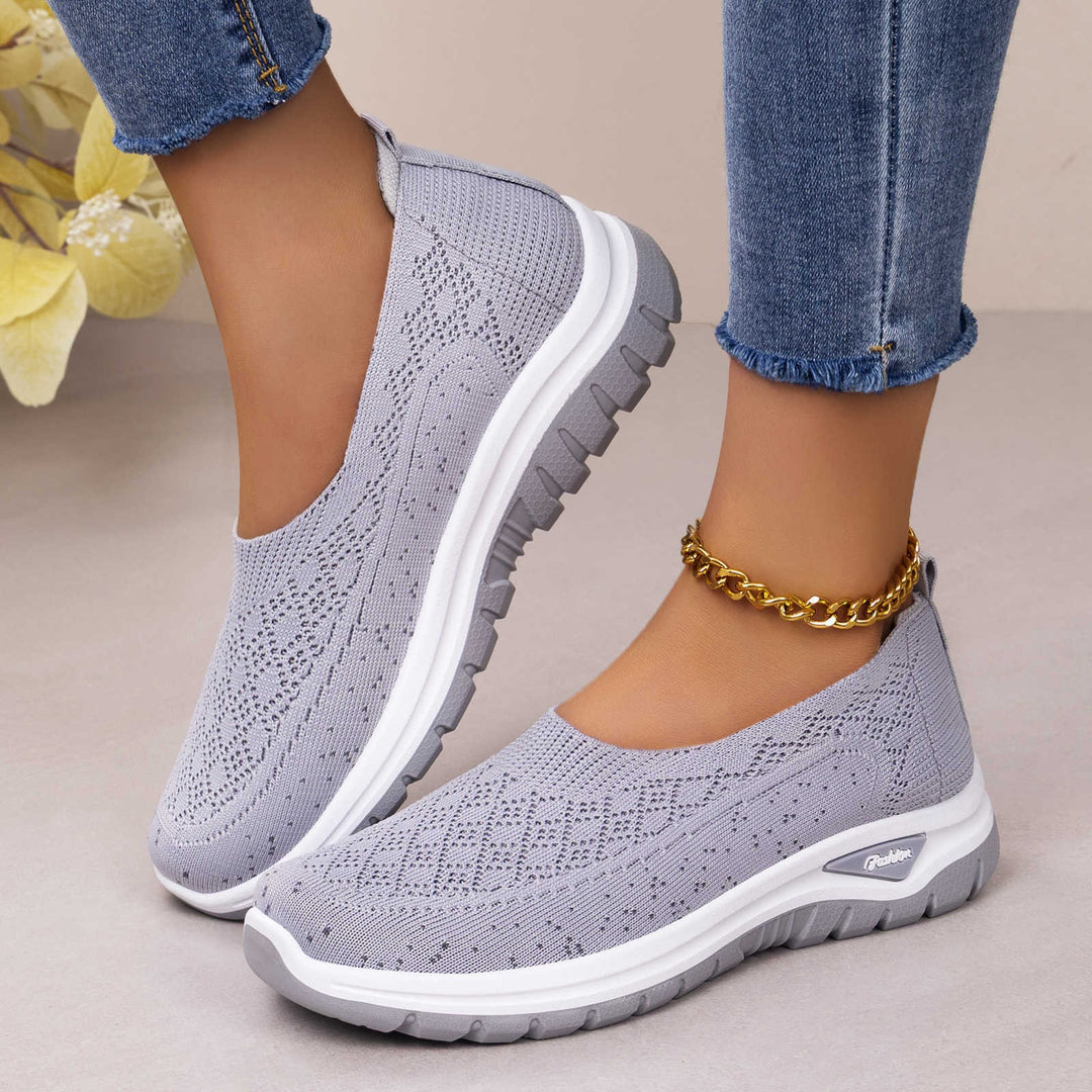 Ballerine da donna in maglia – leggere da indossare, suola morbida