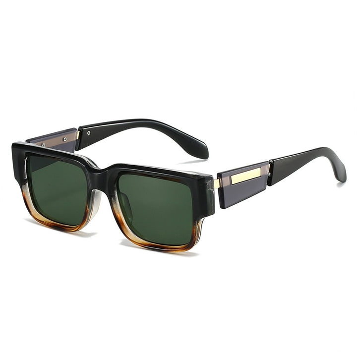 Women's Oversized Square Sunglasses – Metal Hinge