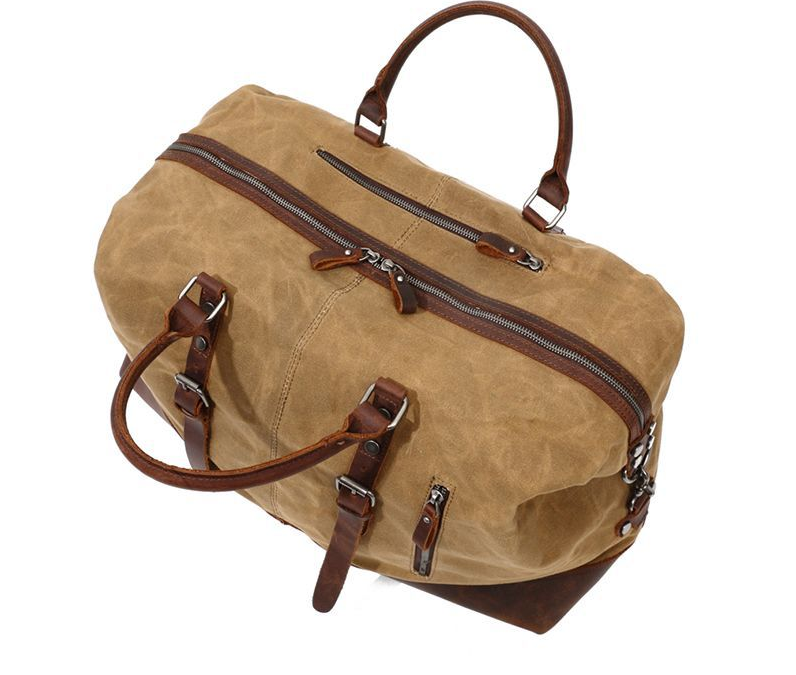 Borsa da viaggio uomo in tela – scomparto per computer e struttura rigida