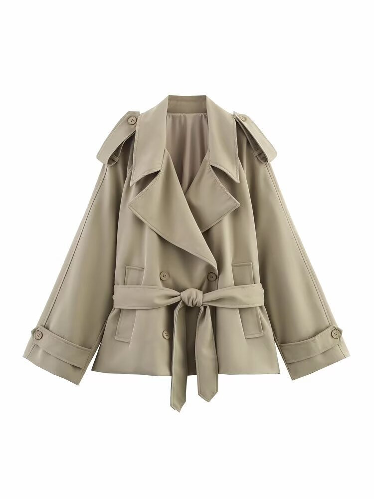 Manteau Coupe-Vent Femme Court – Coupe Décontractée