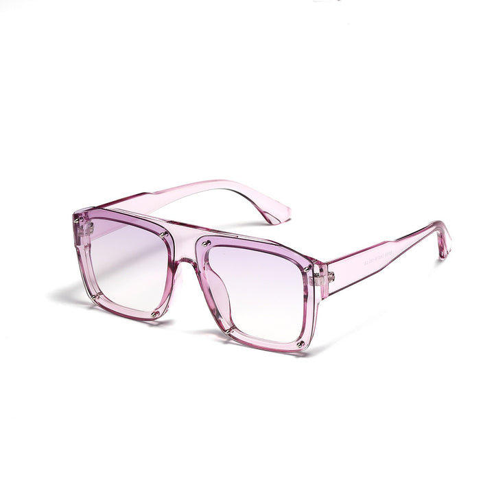 Unisex Oversize Quadratische Sonnenbrille – Leichter Rahmen mit getönten Gläsern